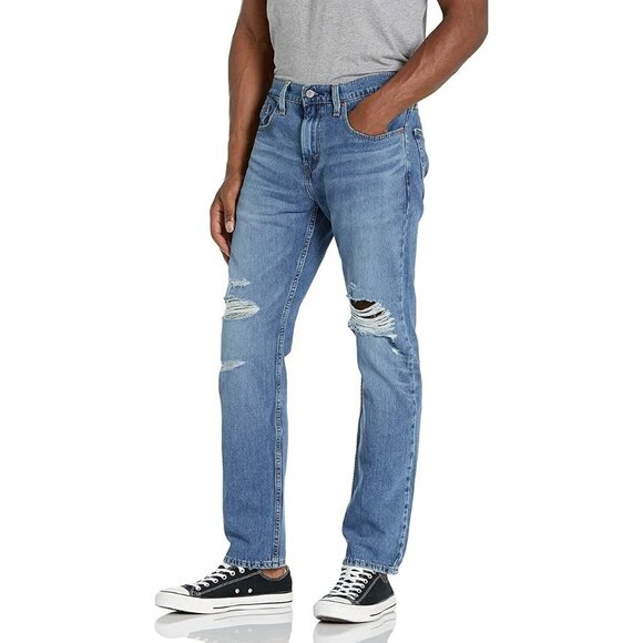 Levi's Men's 502 Taper Jeans Ocala Knee Blue Size 34W x 30L